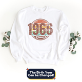 Sweatshirt-Classic Custom Birthday Sweatshirt (Customize Your Year)-S-White-Jack N Roy