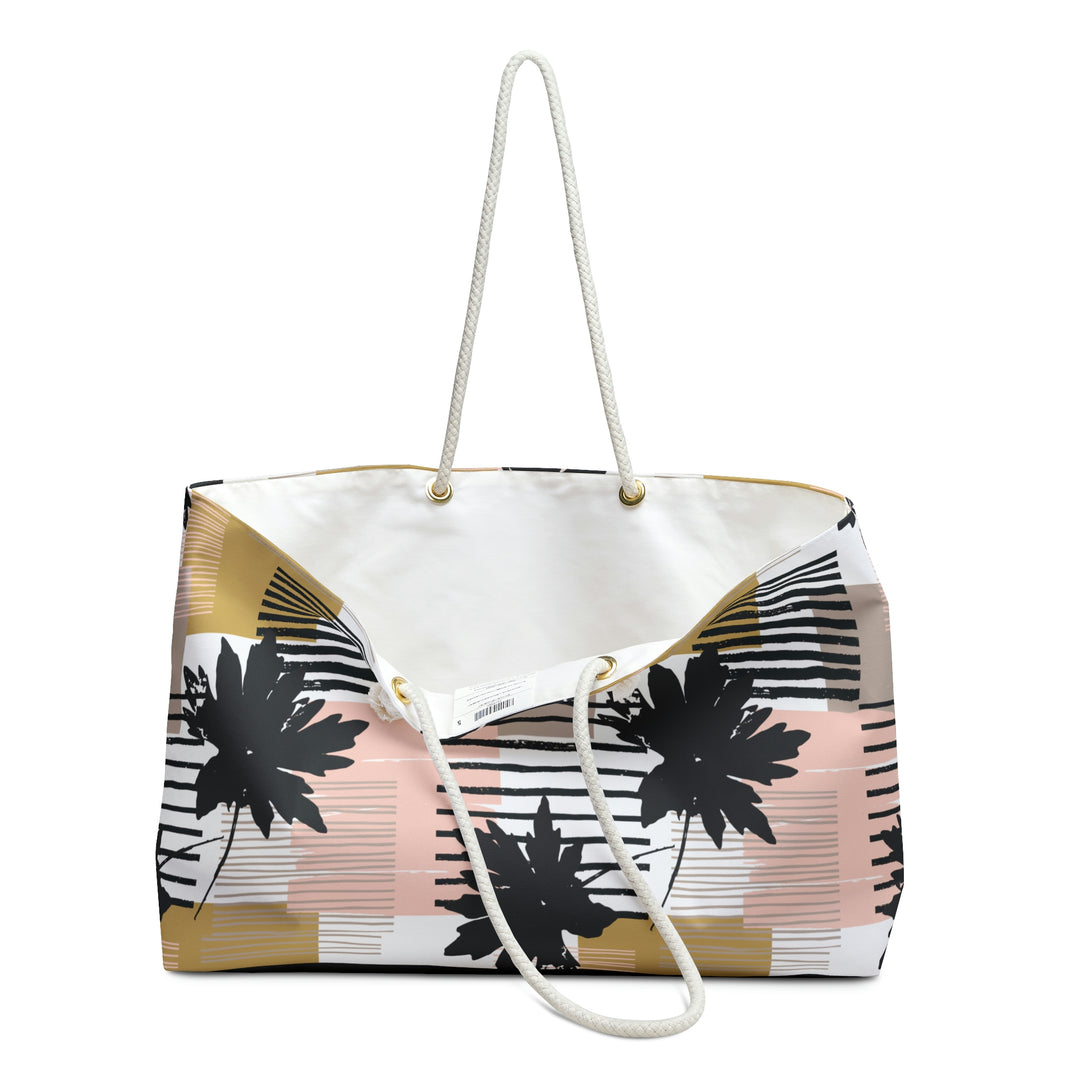 Bags-Abstract Leaves Weekender Bag-24" × 13"-Printify