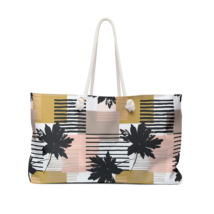 Bags-Abstract Leaves Weekender Bag-24" × 13"-Printify