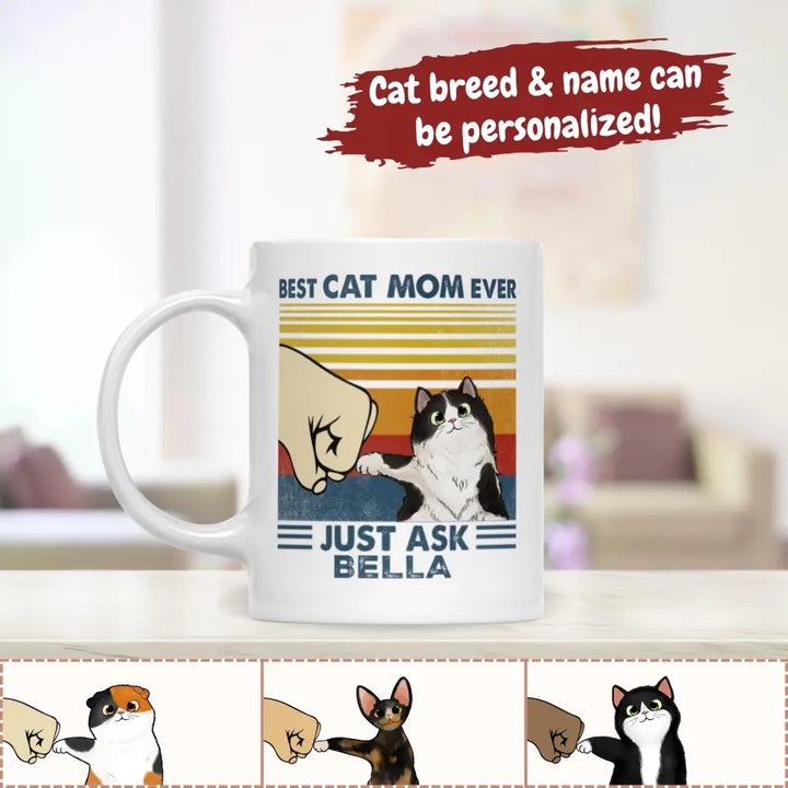 Mugs-Best Cat Mom/Dad Ever - Personalized Mug (11oz/15oz)-Jack N Roy