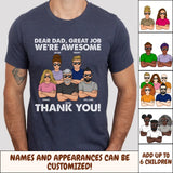 T-Shirt-Dear Dad, Great Job, We Are Awesome - Personalized Unisex T-Shirt / Sweatshirt-Jack N Roy