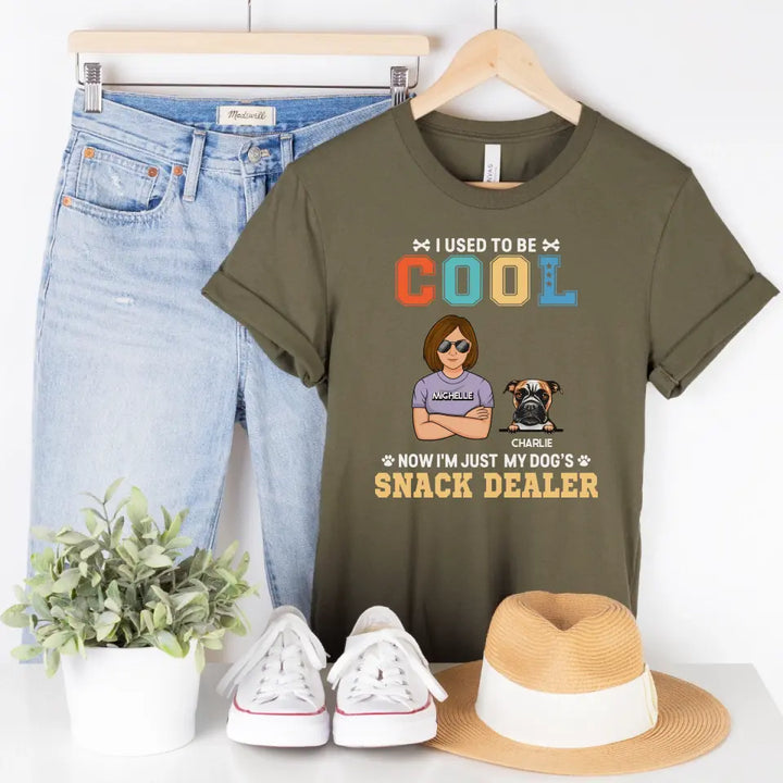 Shirts & Tops-Dog Snack Dealer - Personalized Unisex T-Shirt / Sweatshirt-Unisex T-Shirt-Army-Jack N Roy