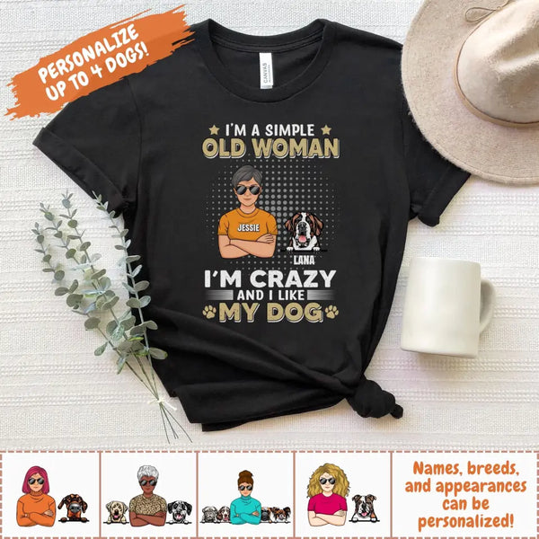 T-Shirt-I'm Crazy and I Like My Dog(s) - Personalized Unisex T-Shirt / Sweatshirt-Jack N Roy