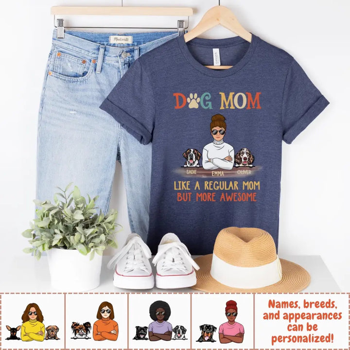 Shirts & Tops-Dog Mom / Pawma - Personalized Unisex T-Shirt / Sweatshirt-Jack N Roy