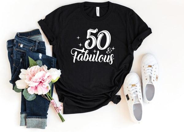 T-Shirt-50 & Fabulous T-Shirt-S-Black-Jack N Roy