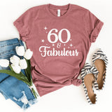 T-Shirt-60 & Fabulous T-Shirt-S-Heather Mauve-Jack N Roy