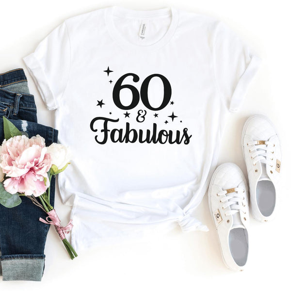 T-Shirt-60 & Fabulous T-Shirt-S-White-Jack N Roy