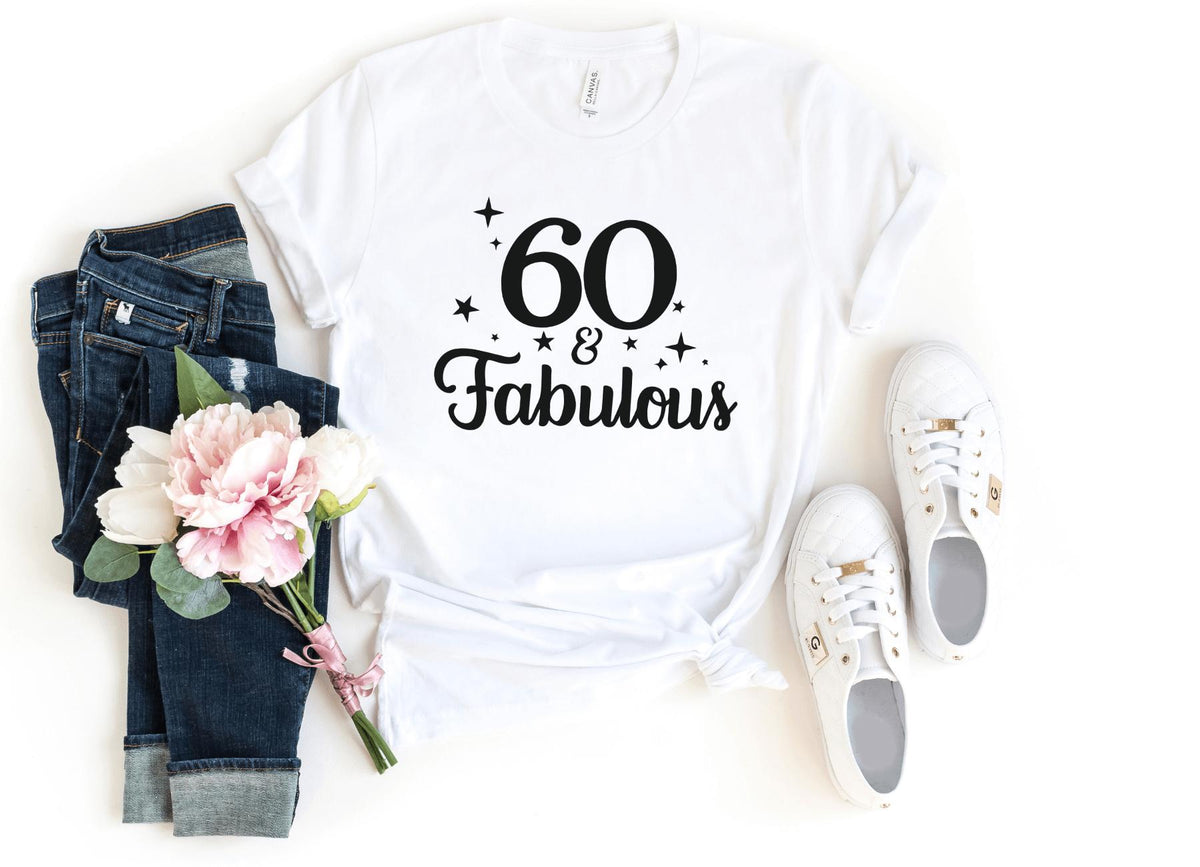 T-Shirt-60 & Fabulous T-Shirt-S-White-Jack N Roy