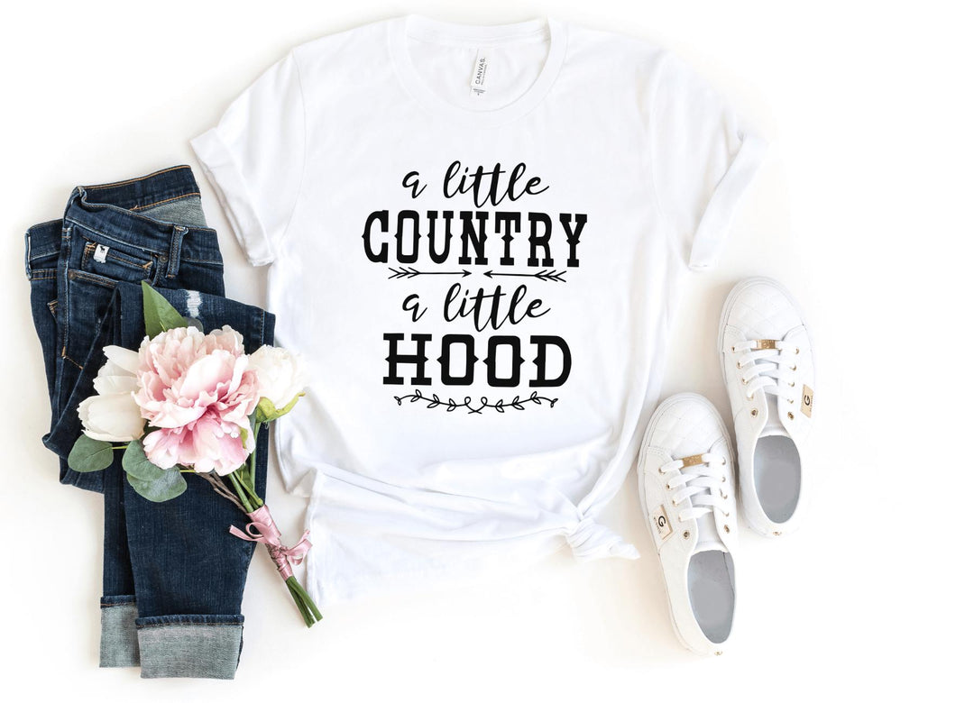 Shirts & Tops-A Little Country A Little Hood T-Shirt-S-White-Jack N Roy