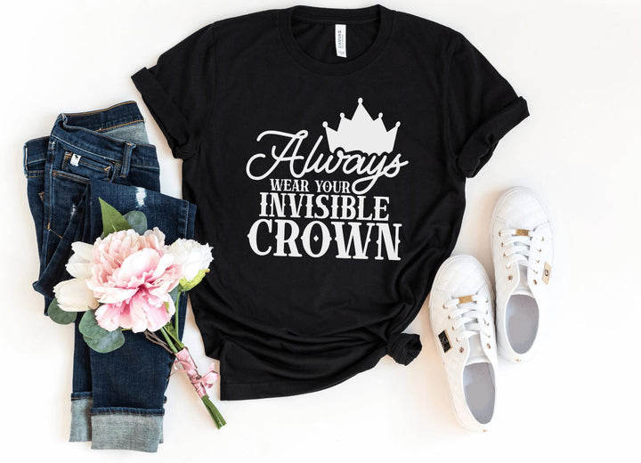 Shirts & Tops-Always Wear Your Crown T-Shirt-S-Black-Jack N Roy