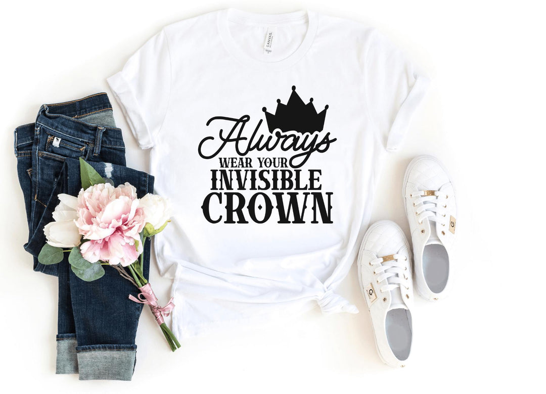 Shirts & Tops-Always Wear Your Crown T-Shirt-S-White-Jack N Roy