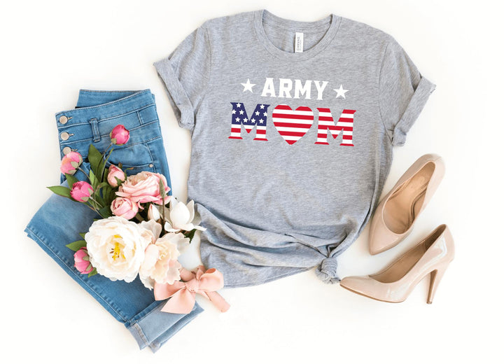 Shirts & Tops-Army Mom T-Shirt-S-Athletic Heather-Jack N Roy