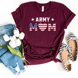 T-Shirt-Army Mom T-Shirt-S-Maroon-Jack N Roy