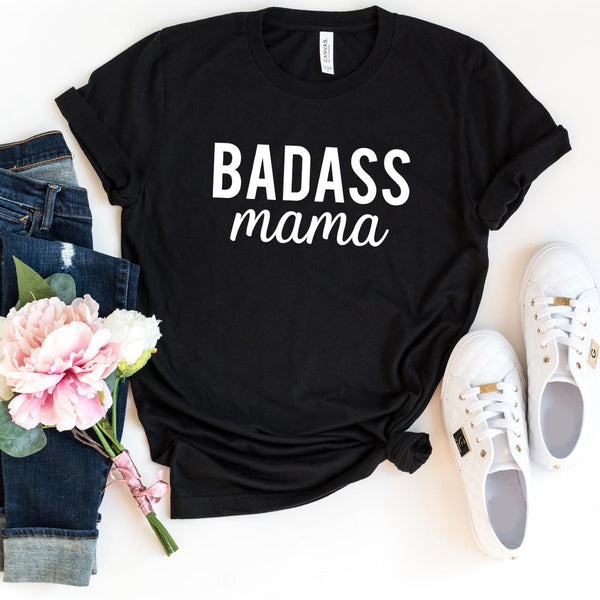 T-Shirt-BADASS MAMA T-Shirt-S-Black-Jack N Roy