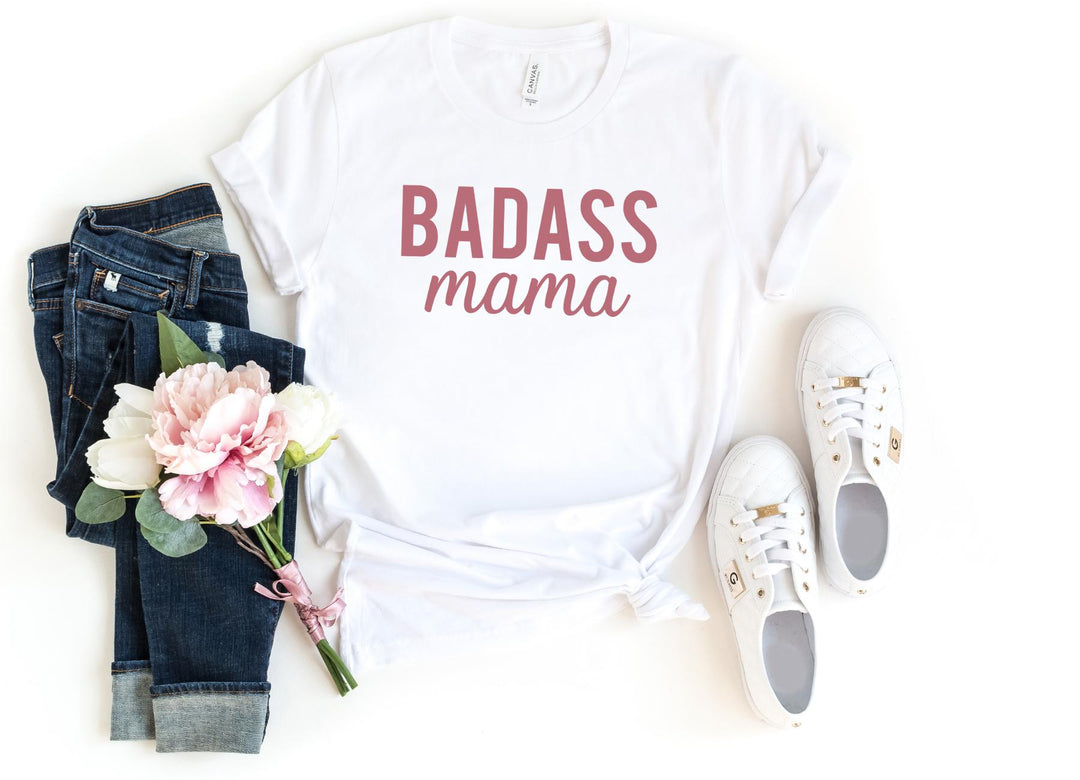 Shirts & Tops-BADASS MAMA T-Shirt-S-White-Jack N Roy