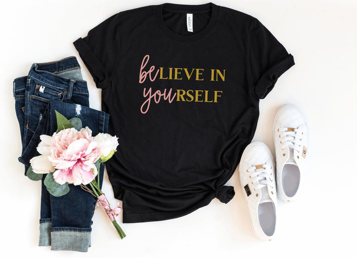 Shirts & Tops-BElieve In YOUrself (BE YOU) T-Shirt-S-Black-Jack N Roy