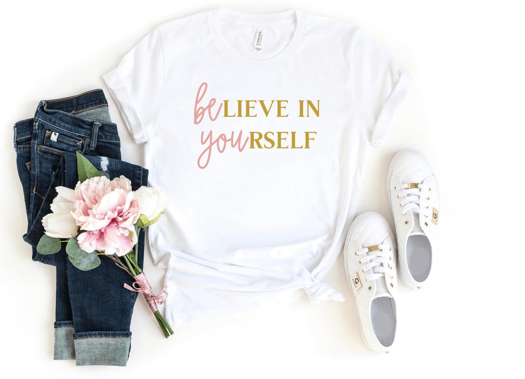 Shirts & Tops-BElieve In YOUrself (BE YOU) T-Shirt-S-White-Jack N Roy