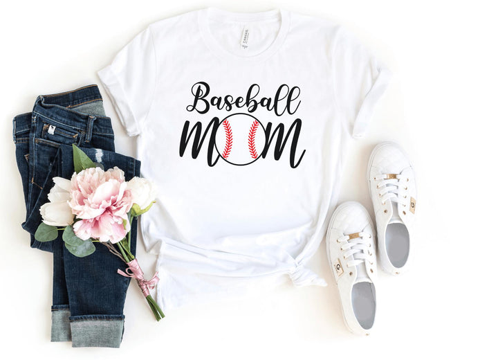 Shirts & Tops-Baseball Mom T-Shirt-S-White-Jack N Roy