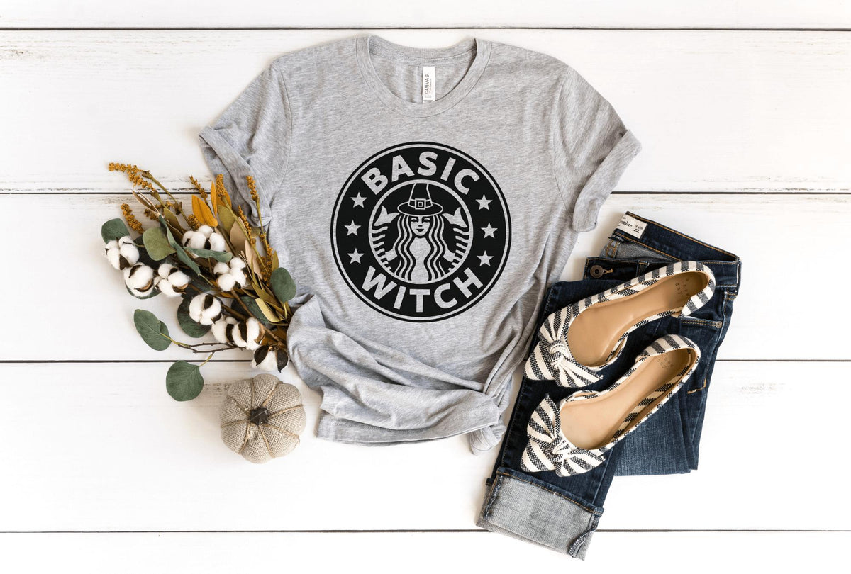 T-Shirt-Basic Witch T-Shirt-S-Athletic Heather-Jack N Roy