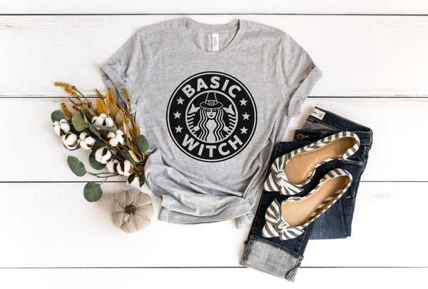 T-Shirt-Basic Witch T-Shirt-S-Athletic Heather-Jack N Roy