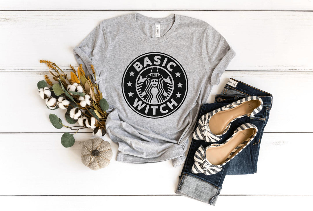 Shirts & Tops-Basic Witch T-Shirt-S-Athletic Heather-Jack N Roy
