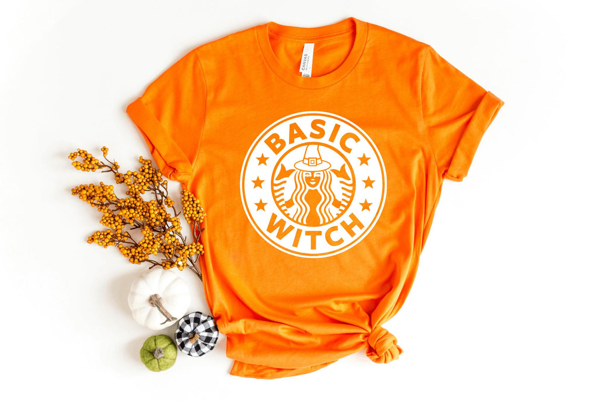 T-Shirt-Basic Witch T-Shirt-S-Orange-Jack N Roy