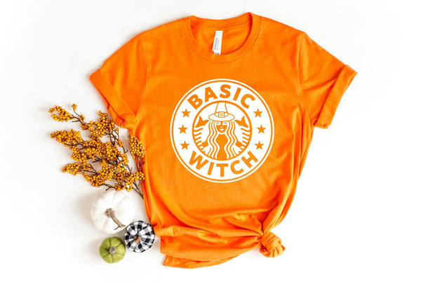 T-Shirt-Basic Witch T-Shirt-S-Orange-Jack N Roy
