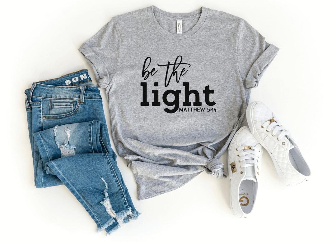 Shirts & Tops-Be The Light T-Shirt-S-Athletic Heather-Jack N Roy