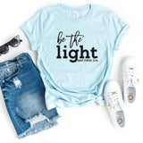 T-Shirt-Be The Light T-Shirt-S-Heather Ice Blue-Jack N Roy