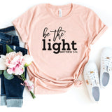 T-Shirt-Be The Light T-Shirt-S-Heather Peach-Jack N Roy