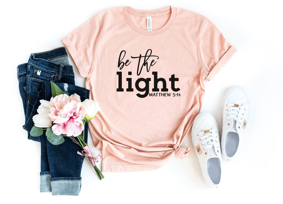 Shirts & Tops-Be The Light T-Shirt-S-Heather Peach-Jack N Roy