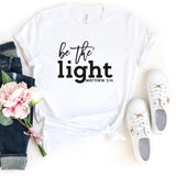 T-Shirt-Be The Light T-Shirt-S-White-Jack N Roy