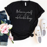 T-Shirt-Believe In Yourself T-Shirt-S-Black-Jack N Roy