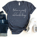 T-Shirt-Believe In Yourself T-Shirt-S-Heather Navy-Jack N Roy
