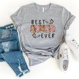 T-Shirt-Best Auntie Ever (Paisley Design) T-Shirt-S-Athletic Heather-Jack N Roy