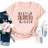 T-Shirt-Best Auntie Ever (Paisley Design) T-Shirt-S-Heather Peach-Jack N Roy