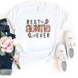 T-Shirt-Best Auntie Ever (Paisley Design) T-Shirt-S-White-Jack N Roy