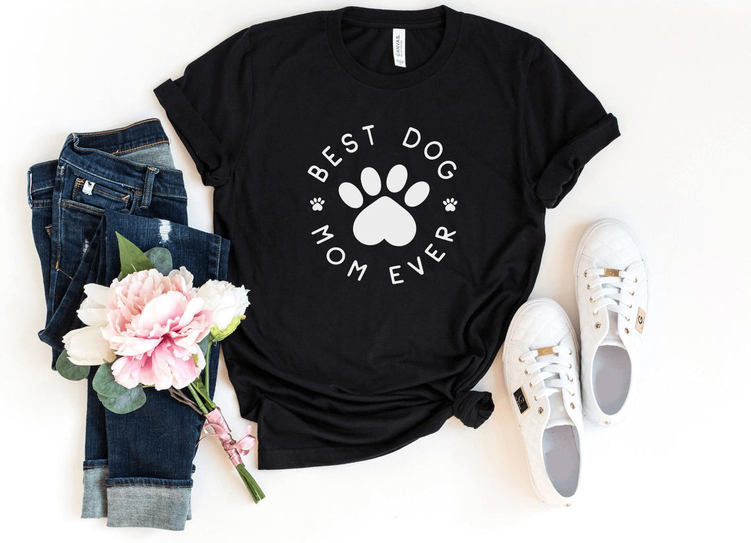 Shirts & Tops-Best Dog Mom Ever T-Shirt-S-Black-Jack N Roy