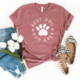 T-Shirt-Best Dog Mom Ever T-Shirt-S-Heather Mauve-Jack N Roy