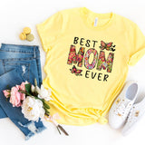 T-Shirt-Best Mom Ever (Paisley Design) T-Shirt-S-Yellow-Jack N Roy