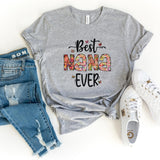 T-Shirt-Best Nana Ever (Paisley Design) T-Shirt-S-Athletic Heather-Jack N Roy