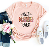 T-Shirt-Best Nana Ever (Paisley Design) T-Shirt-S-Heather Peach-Jack N Roy