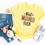 T-Shirt-Best Nana Ever (Paisley Design) T-Shirt-S-Yellow-Jack N Roy