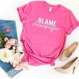T-Shirt-Blame Champagne T-Shirt-S-Charity Pink-Jack N Roy