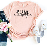 T-Shirt-Blame Champagne T-Shirt-S-Heather Peach-Jack N Roy