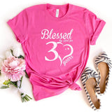 T-Shirt-Blessed For 30 Years T-Shirt-S-Charity Pink-Jack N Roy