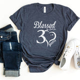 T-Shirt-Blessed For 30 Years T-Shirt-S-Heather Navy-Jack N Roy