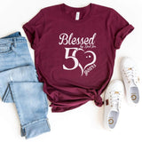 T-Shirt-Blessed For 50 Years T-Shirt-S-Maroon-Jack N Roy
