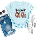 T-Shirt-Blessed Gigi (Paisley Design) T-Shirt-S-Heather Ice Blue-Jack N Roy