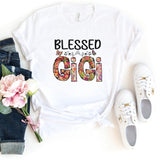 T-Shirt-Blessed Gigi (Paisley Design) T-Shirt-S-White-Jack N Roy